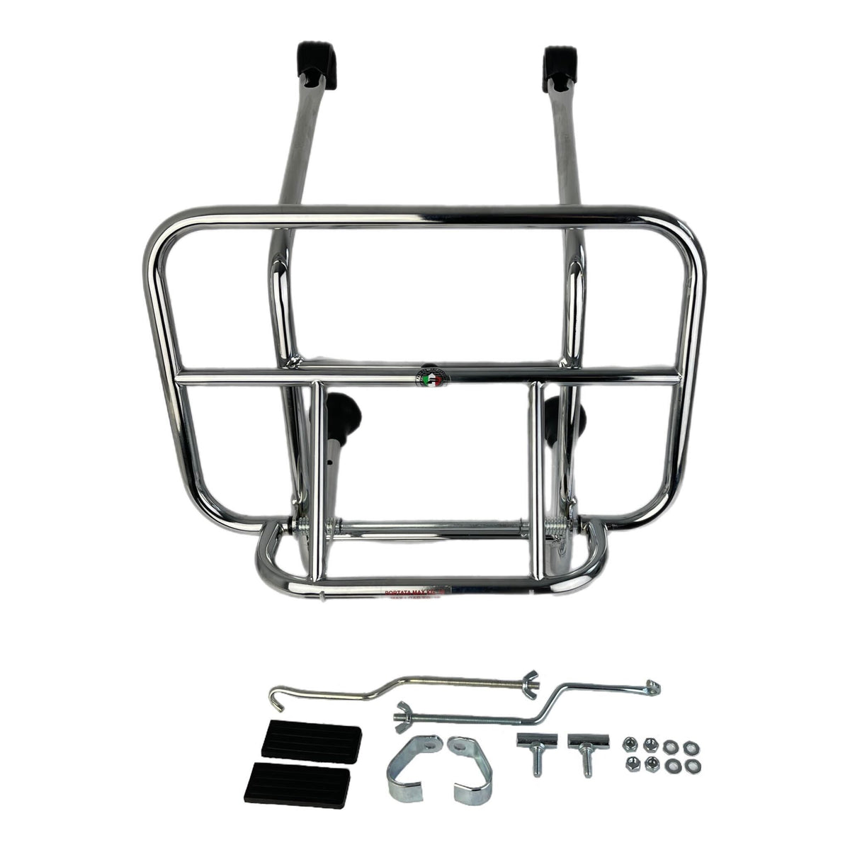 Scomadi Royal Alloy Chrome Front Carrier Deep Type - Cuppini Chrome