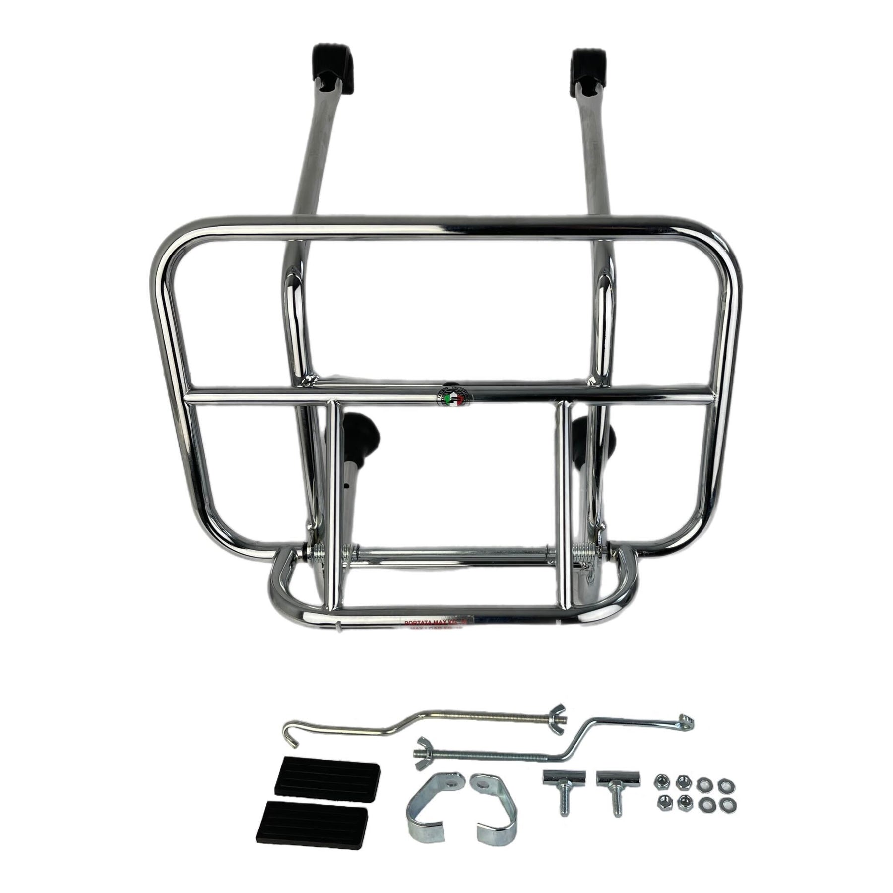 Vespa PX T5 Super Sprint Rally V50 Front Carrier Deep Type - Cuppini Chrome
