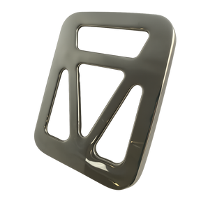 Vespa VBB VLB Sprint Super Rear Single Seat Base Luggage Rack - Stainless Steel