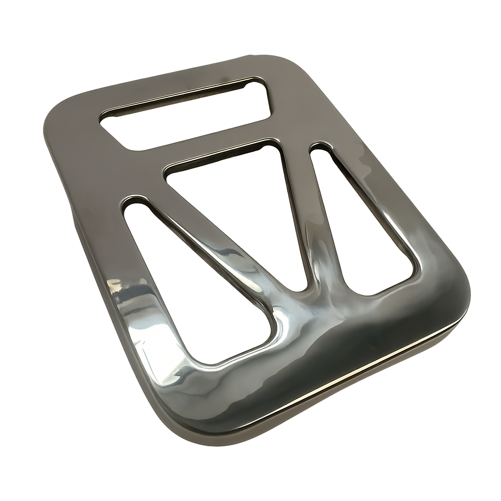 Vespa VBB VLB Sprint Super Rear Single Seat Base Luggage Rack - Stainless Steel