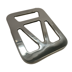 Vespa VBB VLB Sprint Super Rear Single Seat Base Luggage Rack - Stainless Steel