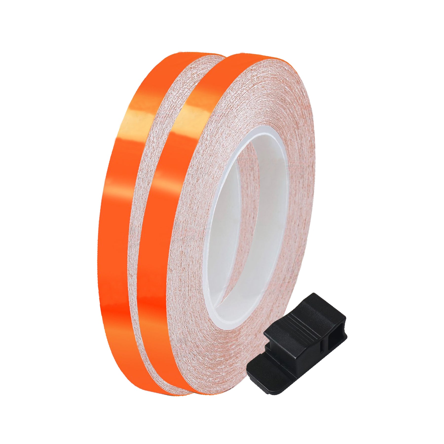 Bike It Reflective Wheel Stripes 7mm Orange Motorcycle