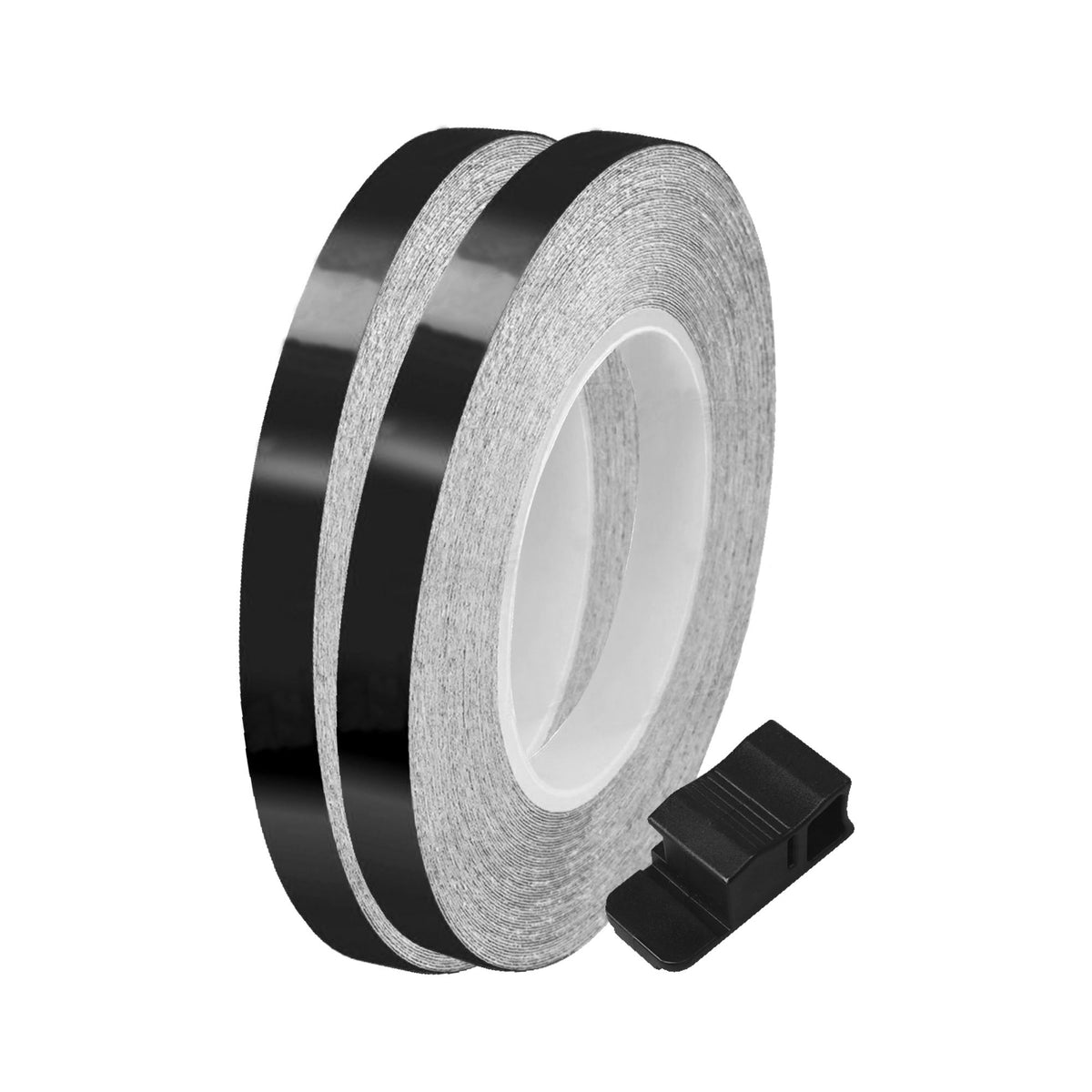 Bike It Reflective Wheel Stripes 7mm Black Motorcycle