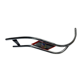 Vespa PX PE T5 Double Bar Chrome Legshield Beading - Red Flash