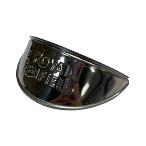 Royal Enfield Classic 350 500 Embossed Logo Headlight Peak - Chrome