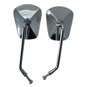 Vespa Lambretta Scooter Screw In Stadium Mirrors - Pair - 8mm x26 Thread