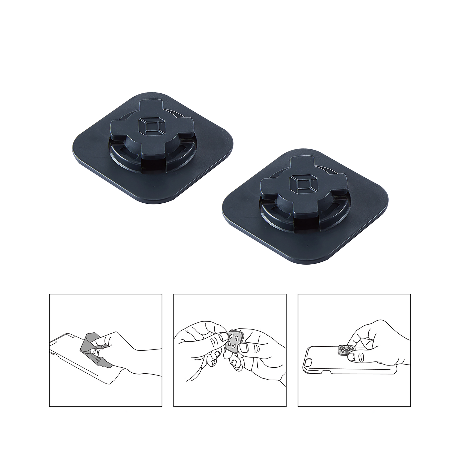 X-GUARD Infinity Motorcycle Phone Mount 2 Piece Set - Beedspeed