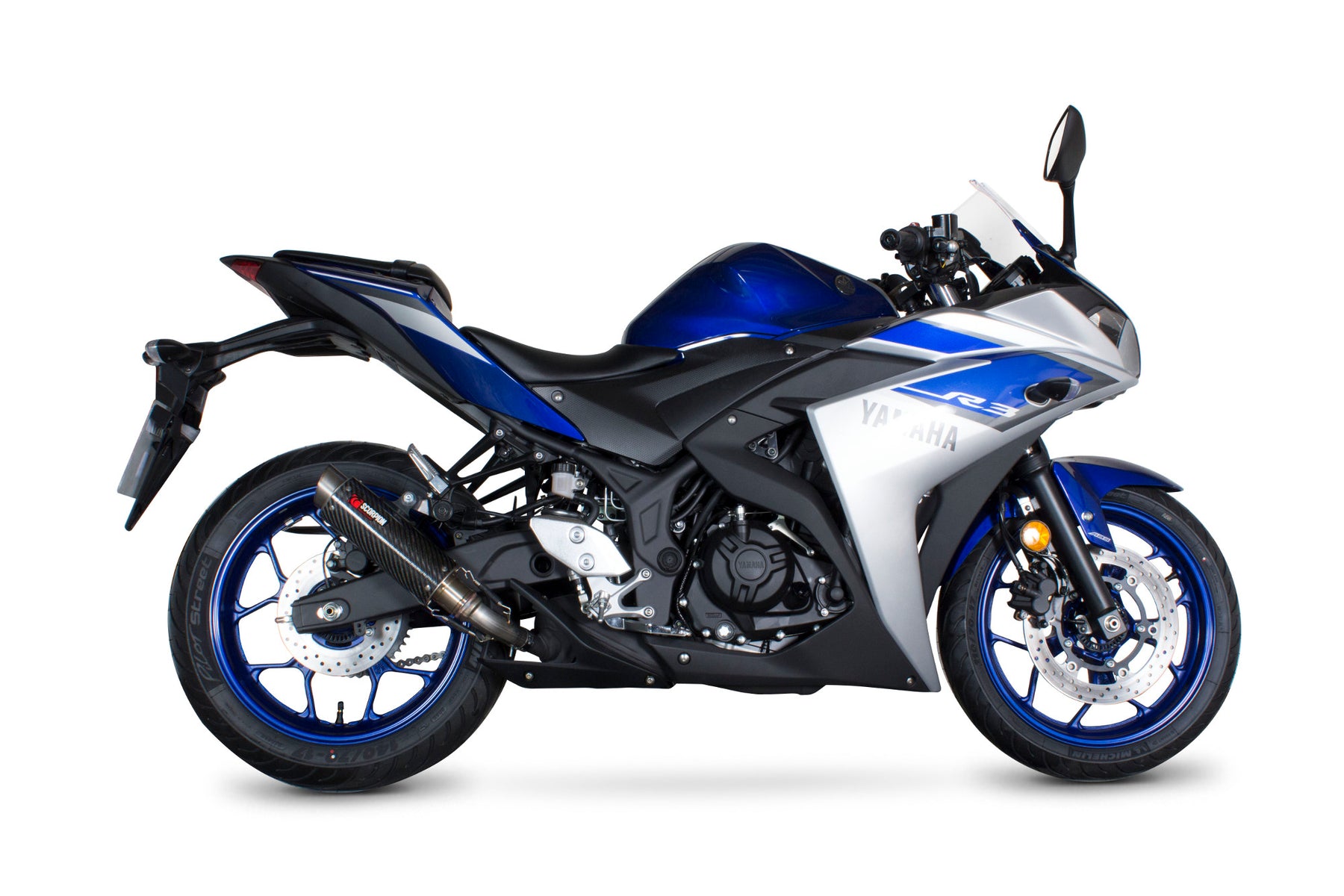 Yamaha YZF R3/R25 (2015–2021) Scorpion Exhaust RP-1 GP Slip-on - Carbon Fibre
