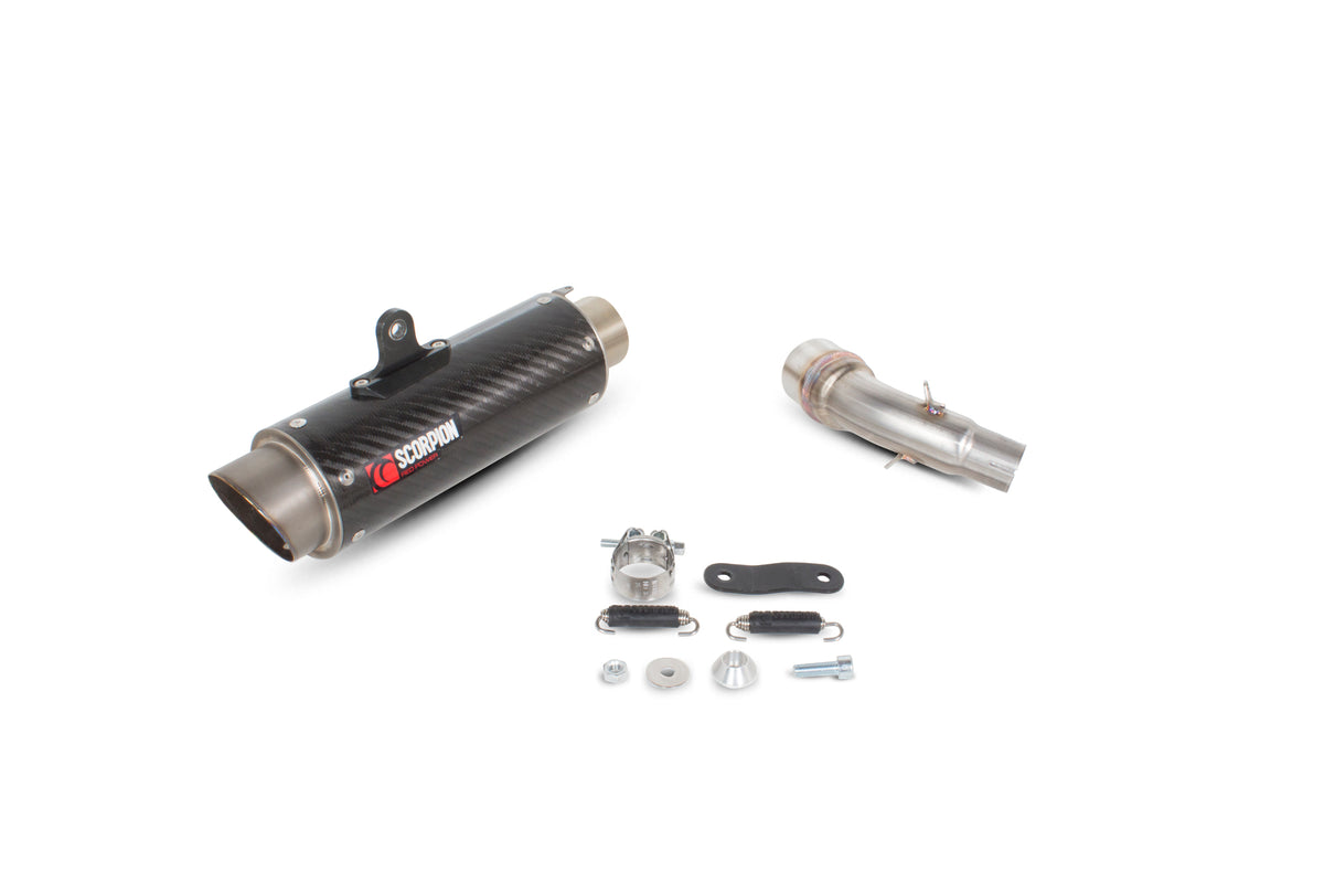Yamaha YZF R3/R25 (2015–2021) Scorpion Exhaust RP-1 GP Slip-on - Carbon Fibre