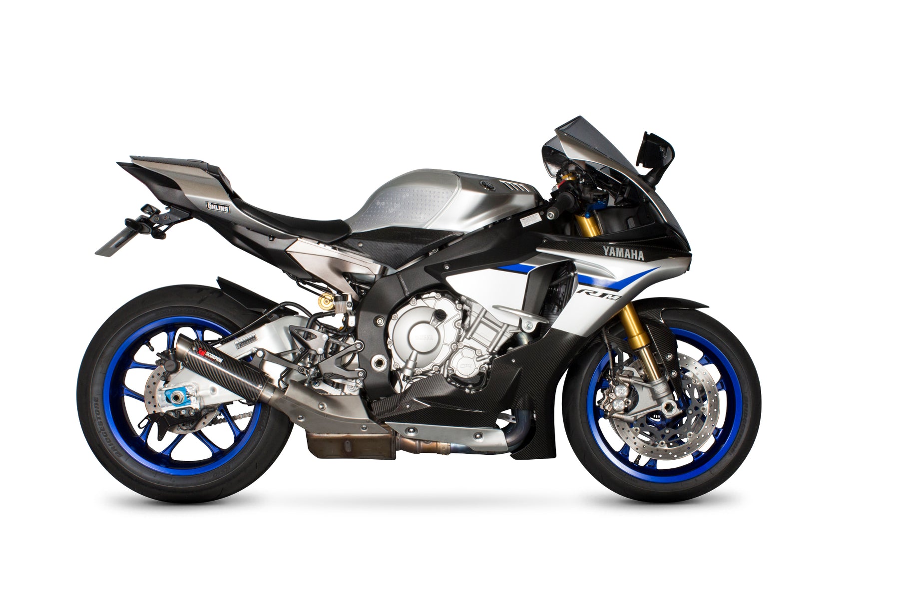Yamaha YZF R1/R1M (2015–2019) Scorpion Exhaust RP-1 GP Slip-on - Carbon Fibre
