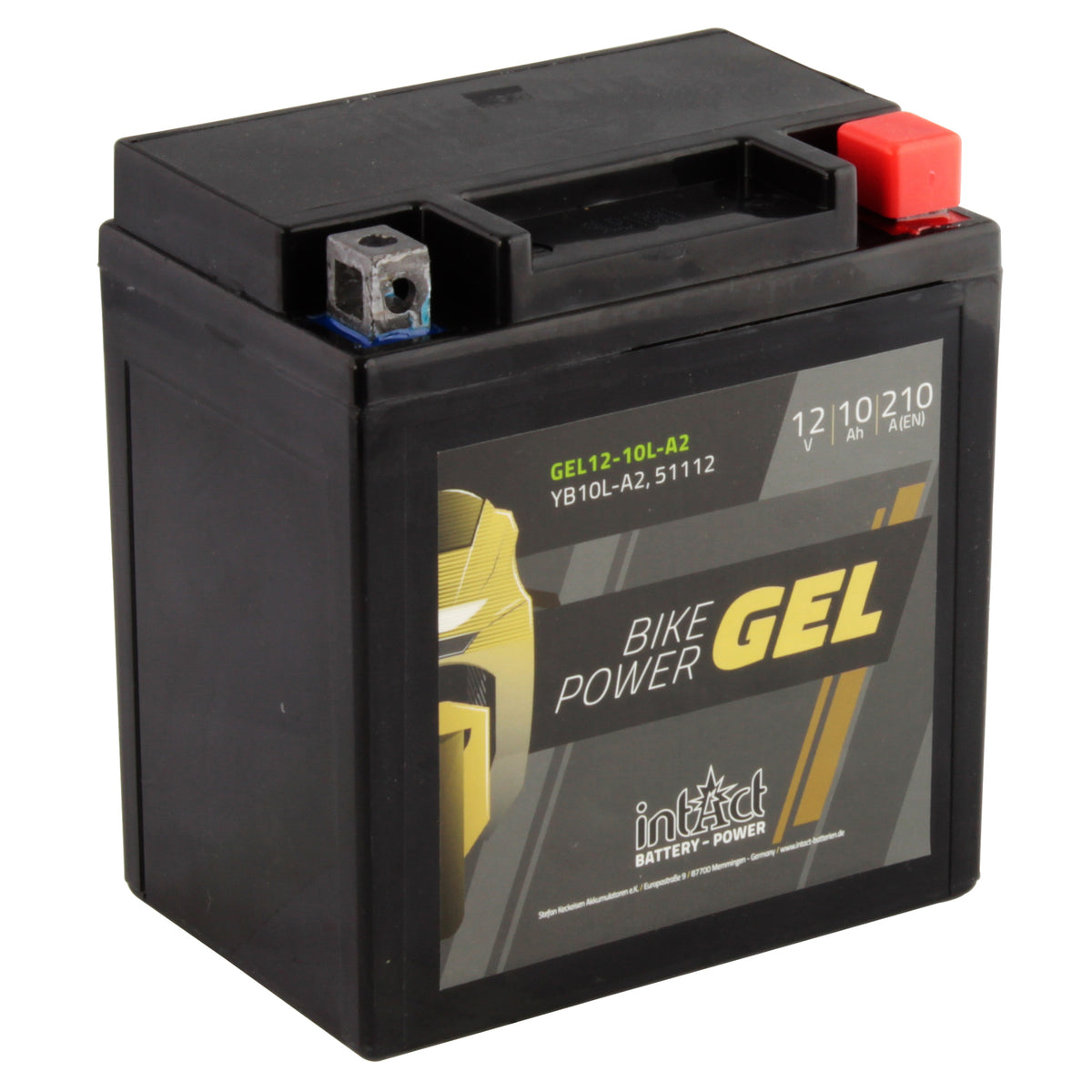 intAct YB10L-A2 Gel Motorcycle Bike-Power Battery