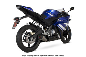 Yamaha YZF R125 (2008–2013) Scorpion Exhaust Serket Taper Full System - Carbon Fibre