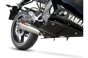 Yamaha YZF R125 (2008–2013) Scorpion Exhaust Serket Taper Full System - Brushed Stainless