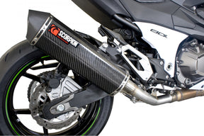 Kawasaki Z 800 (2013–2016) Scorpion Exhaust Serket Parallel Slip-on - Carbon Fibre