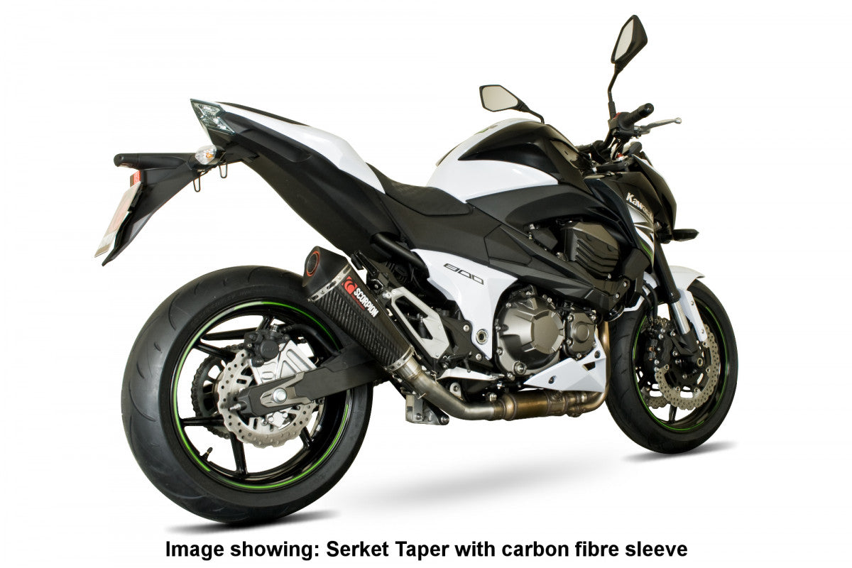 Kawasaki Z 800 (2013–2016) Scorpion Exhaust Serket Taper Slip-on - Titanium