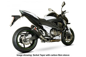 Kawasaki Z 800 (2013–2016) Scorpion Exhaust Serket Taper Slip-on - Brushed Stainless