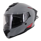 Axor Brutale Full Face Helmet With Dual Spoiler - Nardo Grey Gloss