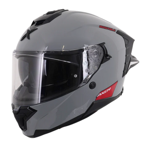 Axor Brutale Full Face Helmet With Dual Spoiler - Nardo Grey Gloss