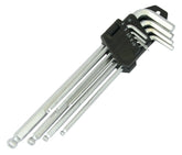 Bike It 9pc Long Ball End Allen Key Set Motorcycle Tool Kit - Beedspeed