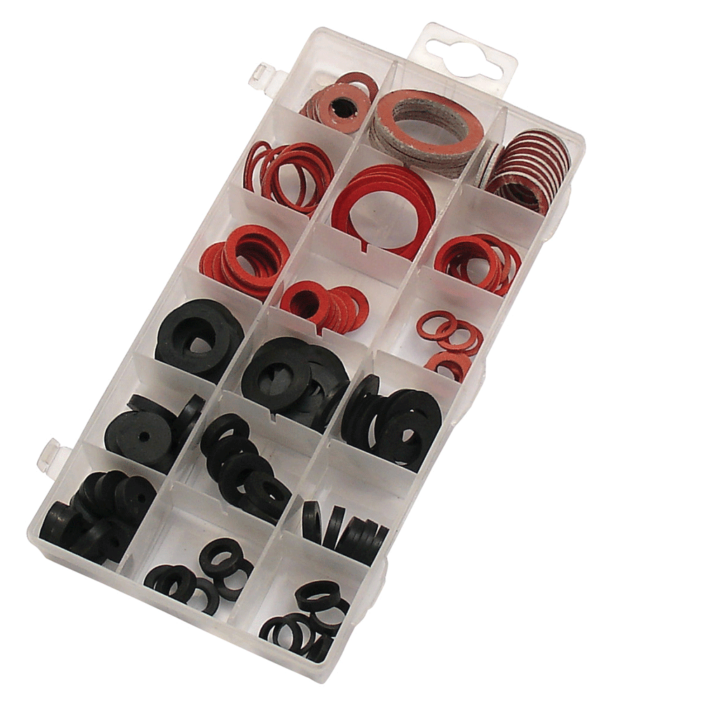 BikeTek Rubber Sealing Washer 141Pc Assortment Kit - Beedspeed