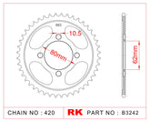 RK B3242-49 Rear Sprocket JTR1843