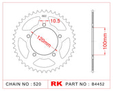 Sprocket Rear RK-B4452-40 JTR703