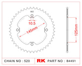 RK-B4491-38 Rear Sprocket JTR1857