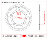 RK-B5005 Rear Sprocket JTR1304