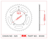 Sprocket Rear RK-B5066-41 JTR1792