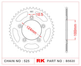 Sprocket Rear RK-B5620-39 JTR744 *525 pitch*