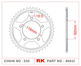 RK-B6832-41 Rear Sprocket JTR1493