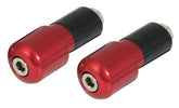 Bike It Red 13mm Slim Motorcycle Bar End Weights