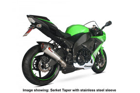 Kawasaki Ninja ZX-10R (2008–2010) Scorpion Exhaust Serket Taper Slip-on - Titanium