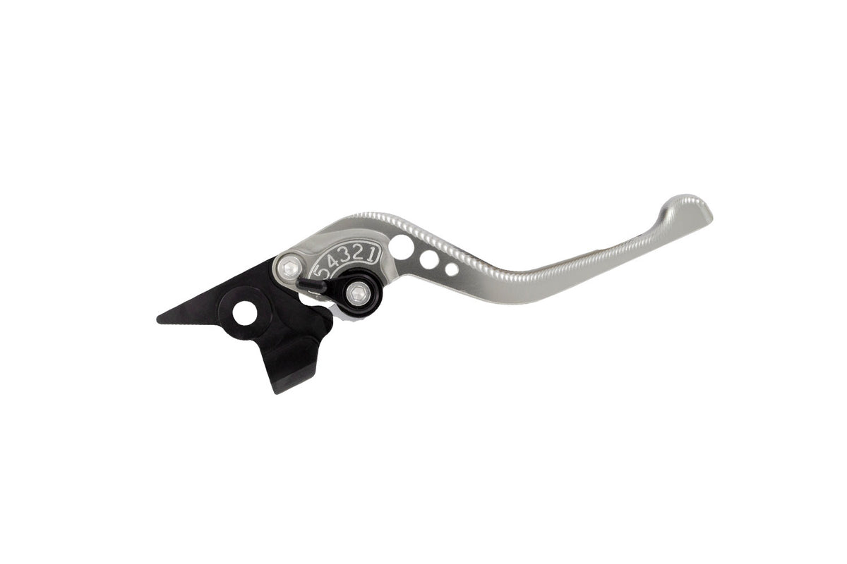 BikeTek Adjustable CNC Brake Lever Short  - Titanium / Black Adjuster - #B38S