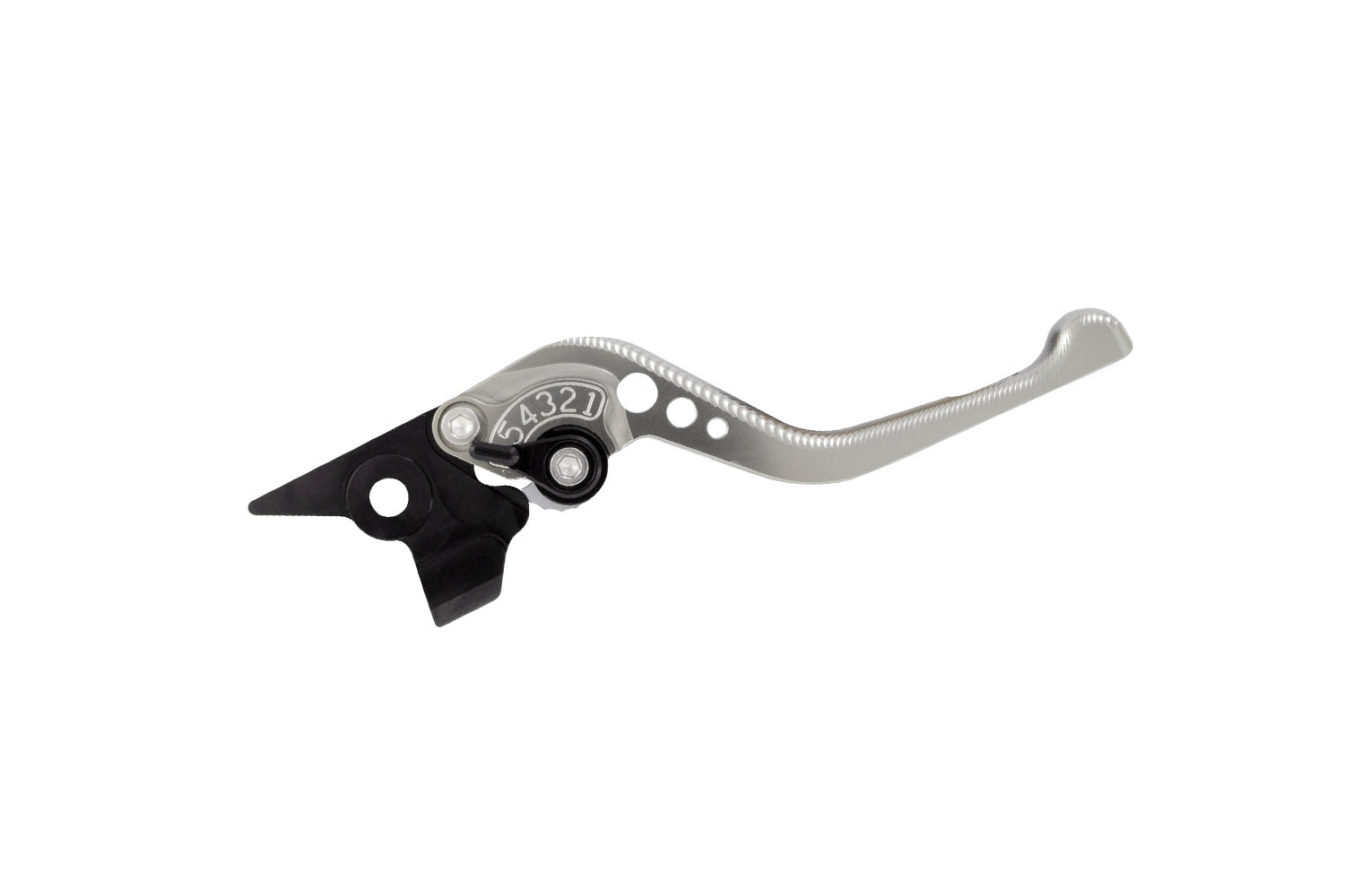 BikeTek Adjustable CNC Brake Lever Short  - Titanium / Black Adjuster - #B14S