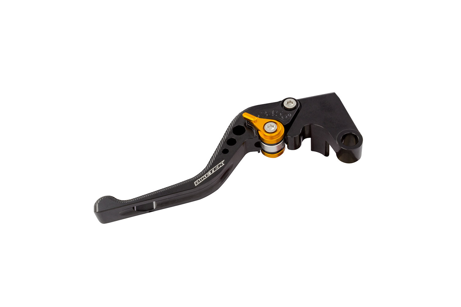 BikeTek Adjustable CNC Clutch Lever Short  - Black / Gold Adjuster - #C87S