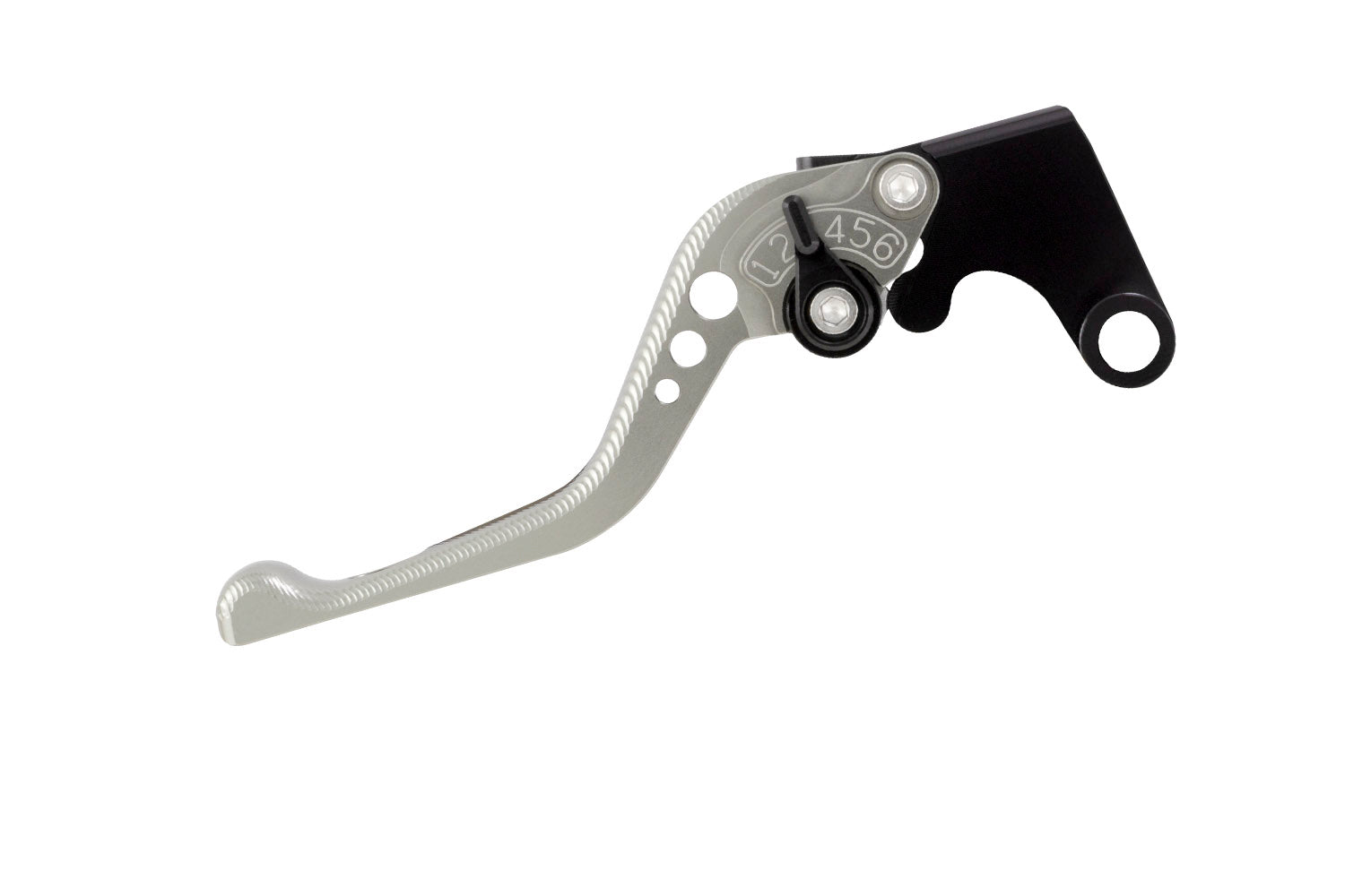 BikeTek Adjustable CNC Clutch Lever Short  - Titanium / Black Adjuster - #C11S