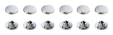 Bike It Chrome Effect Motorcycle Allen Bolt Caps M6 Pack of 12 - Beedspeed