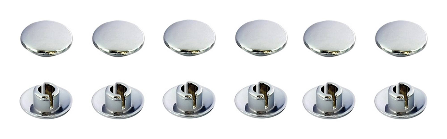 Bike It Chrome Effect Motorcycle Allen Bolt Caps M6 Pack of 12 - Beedspeed