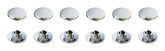 Bike It Chrome Effect Motorcycle Allen Bolt Caps M8 Pack of 12