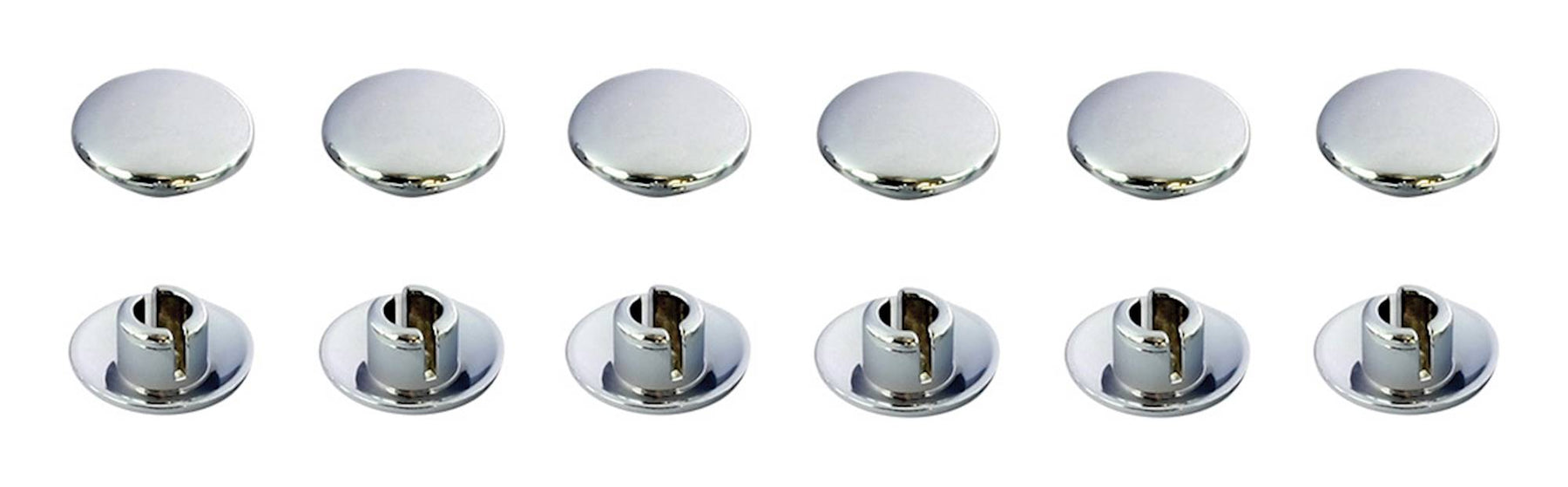 Bike It Chrome Effect Motorcycle Allen Bolt Caps M8 Pack of 12