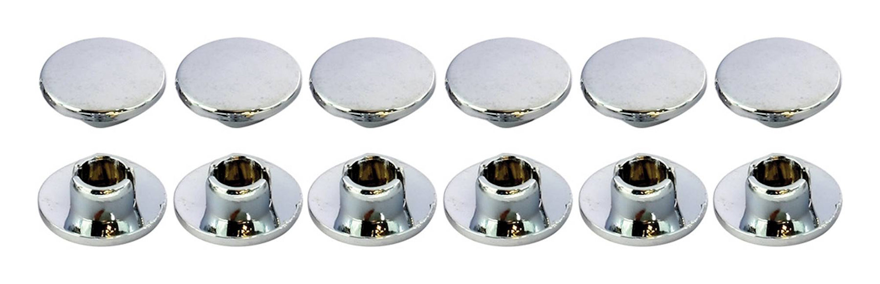 Bike It Chrome Effect Motorcycle Allen Bolt Caps M10 Pack of 12