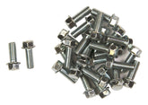 Bike It M6 x 12mm Carbon Steel Motorcycle Flange Bolts Pack of 25