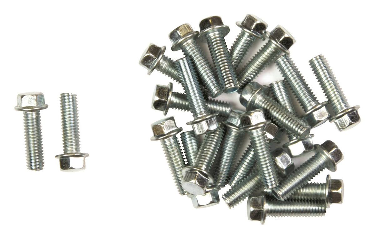 Bike It M6 x 20mm Carbon Steel Motorcycle Flange Bolts Pack of 25