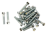 Bike It M6 x 30mm Carbon Steel Motorcycle Flange Bolts Pack of 25