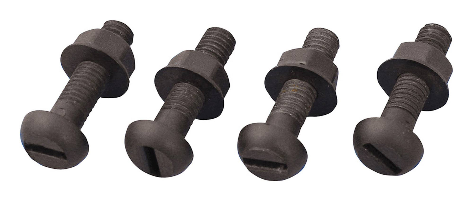 Bike It Black Motorcycle Number Plate Bolts and Nuts Pack of 50