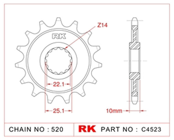 RK-C4523 Front Sprocket