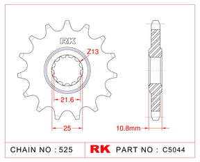 RK-C5578-14 Front Sprocket 525 pitch