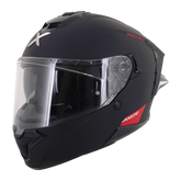 Axor Brutale Full Face Helmet With Dual Spoiler - Black Matt