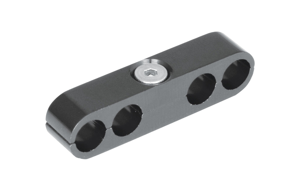 Bike It Gunmetal Four Motorcycle Control Cable Pipe Separator